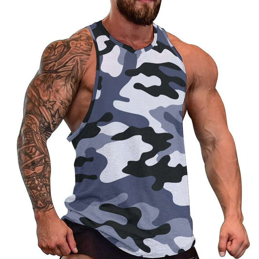 Camo Tank Top | Light Blue Camouflage