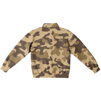 Camo Track Jacket | Khaki Camouflage