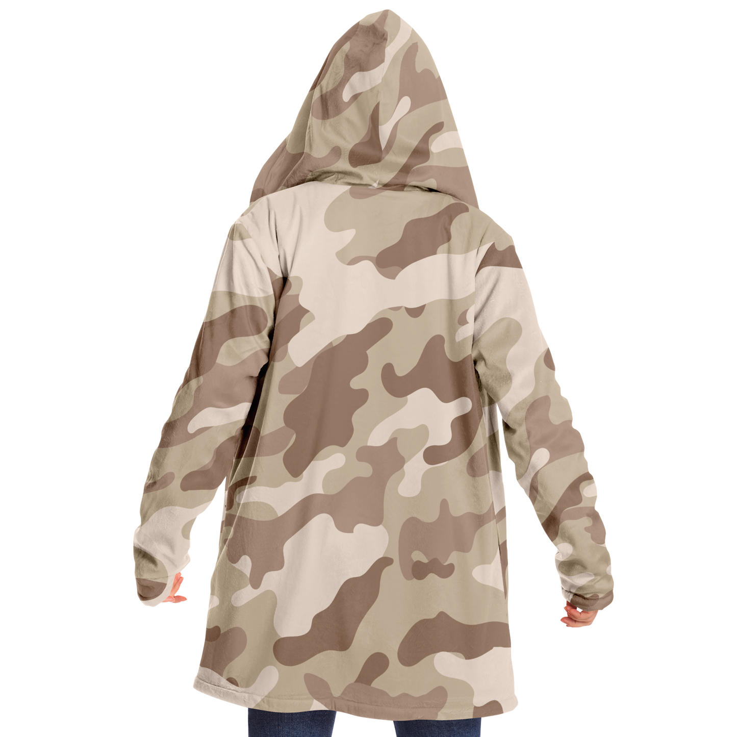 Camo Cloak | Desert Brown Camouflage | Microfleece