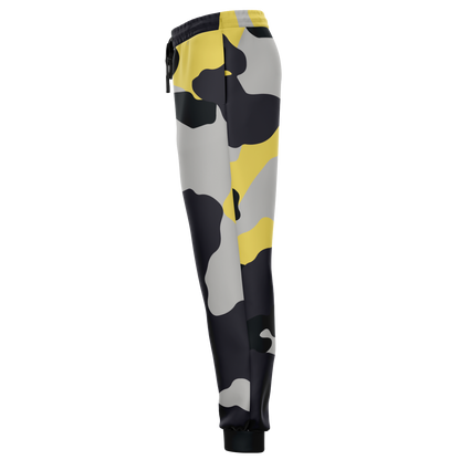 Camo Sweatpants | Unisex | Yellow, Black & Silver Camouflage