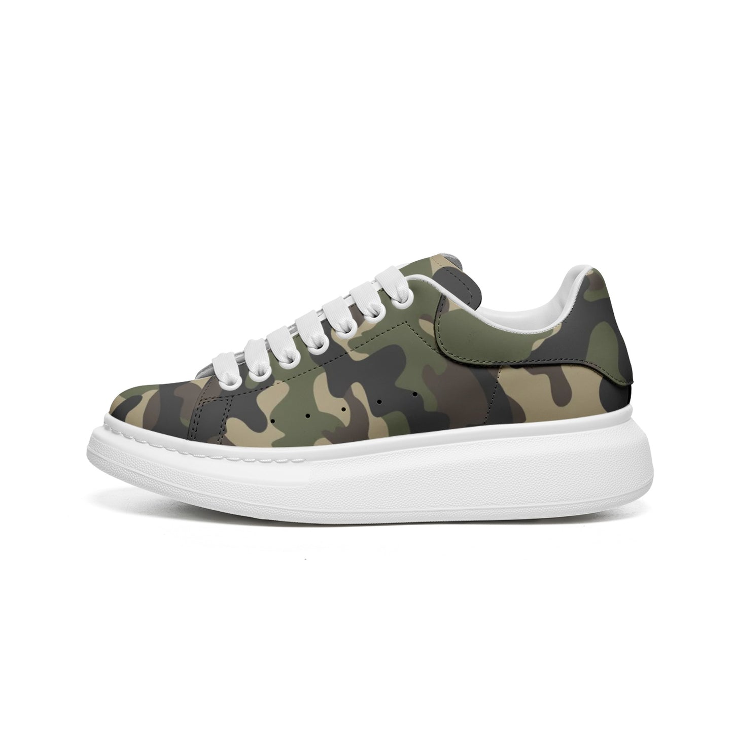 Oversized McQueen Sneakers | Classic Brown Camo