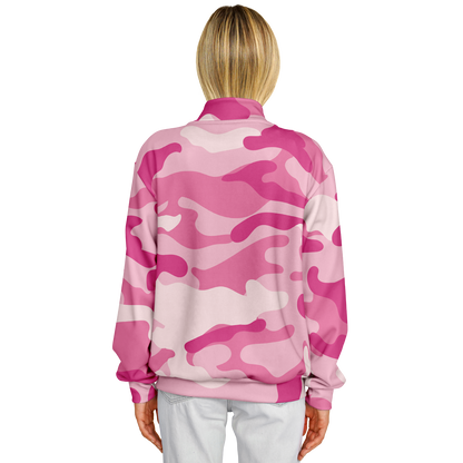 Pink Baseball Jacket | Lavender Camouflage Tones