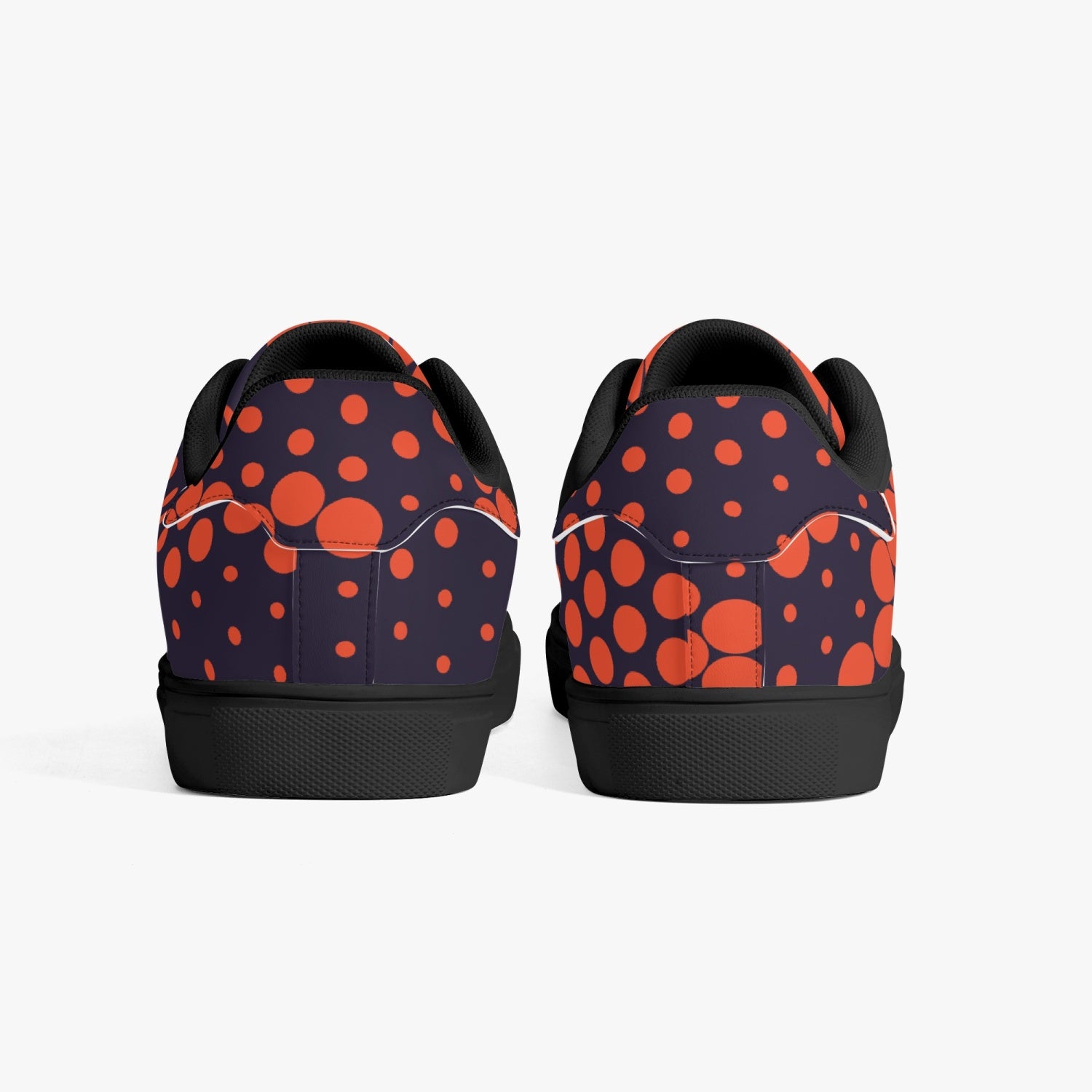 Camo Sneakers | Classic Low-Top | Orange & Blue Digital