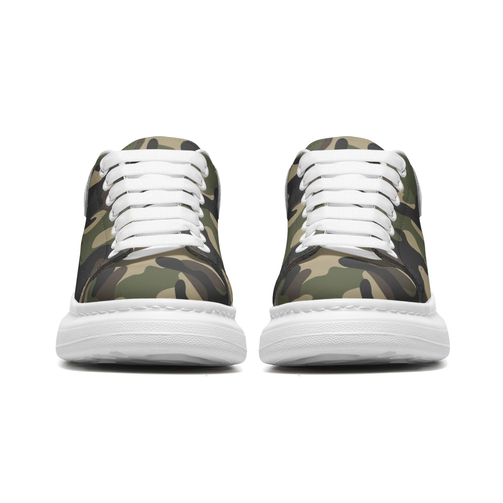 Oversized McQueen Sneakers | Classic Brown Camo