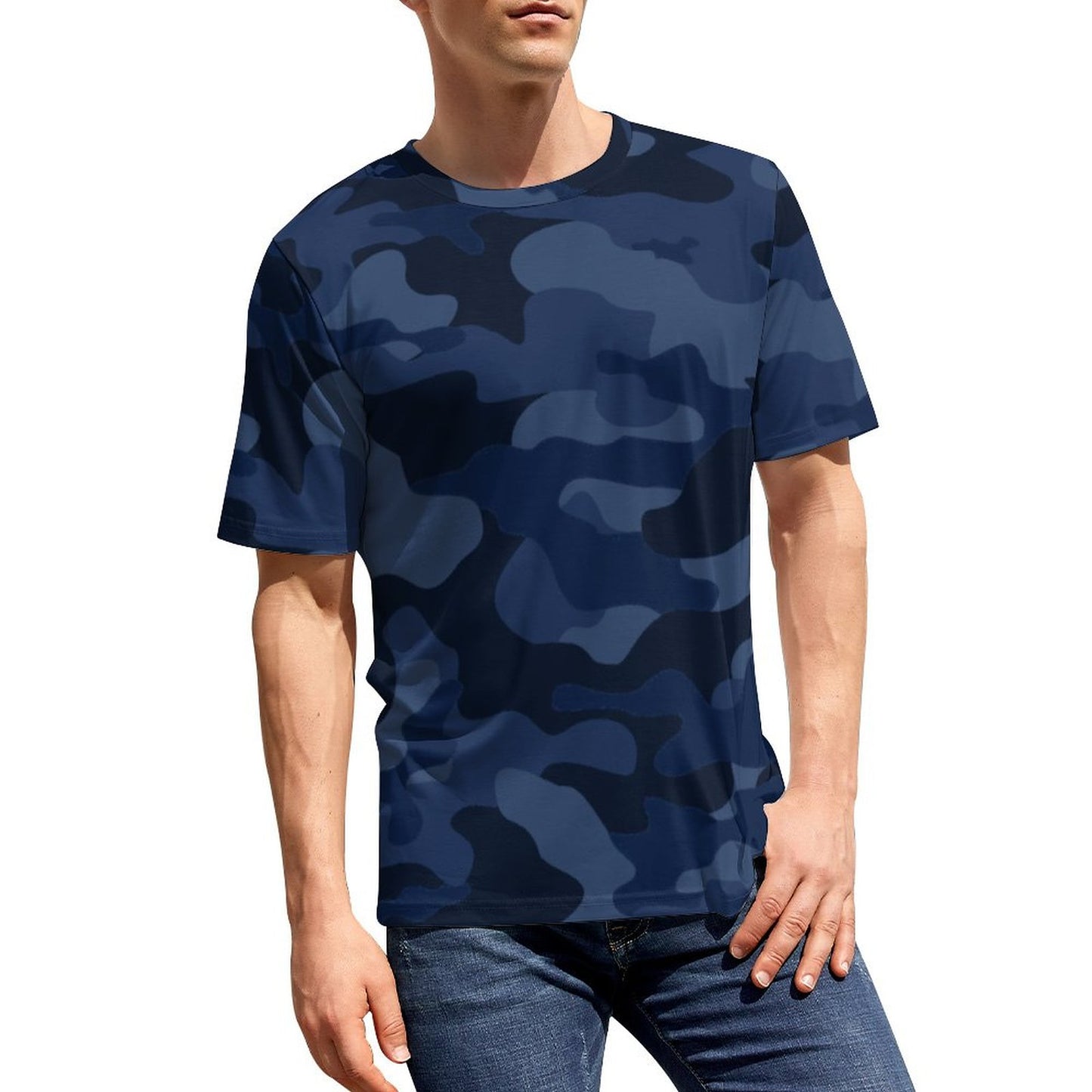 Camo Shirt | Deep Blue Camouflage T