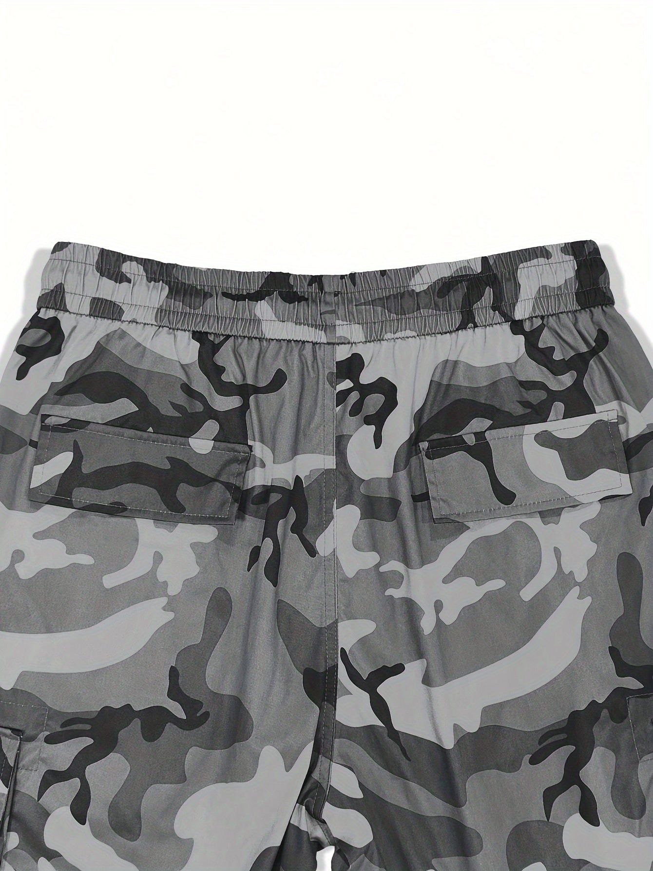 Men's Camo Cargo Pants | Street Style Drawstring Waist