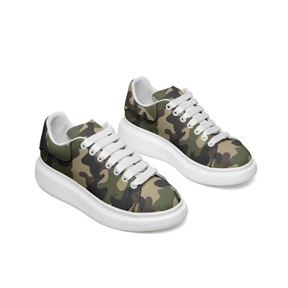 Oversized McQueen Sneakers | Classic Brown Camo