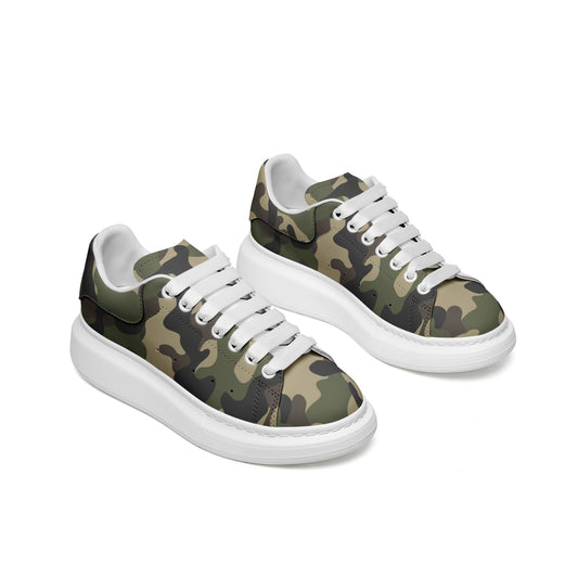 Oversized McQueen Sneakers | Classic Brown Camo