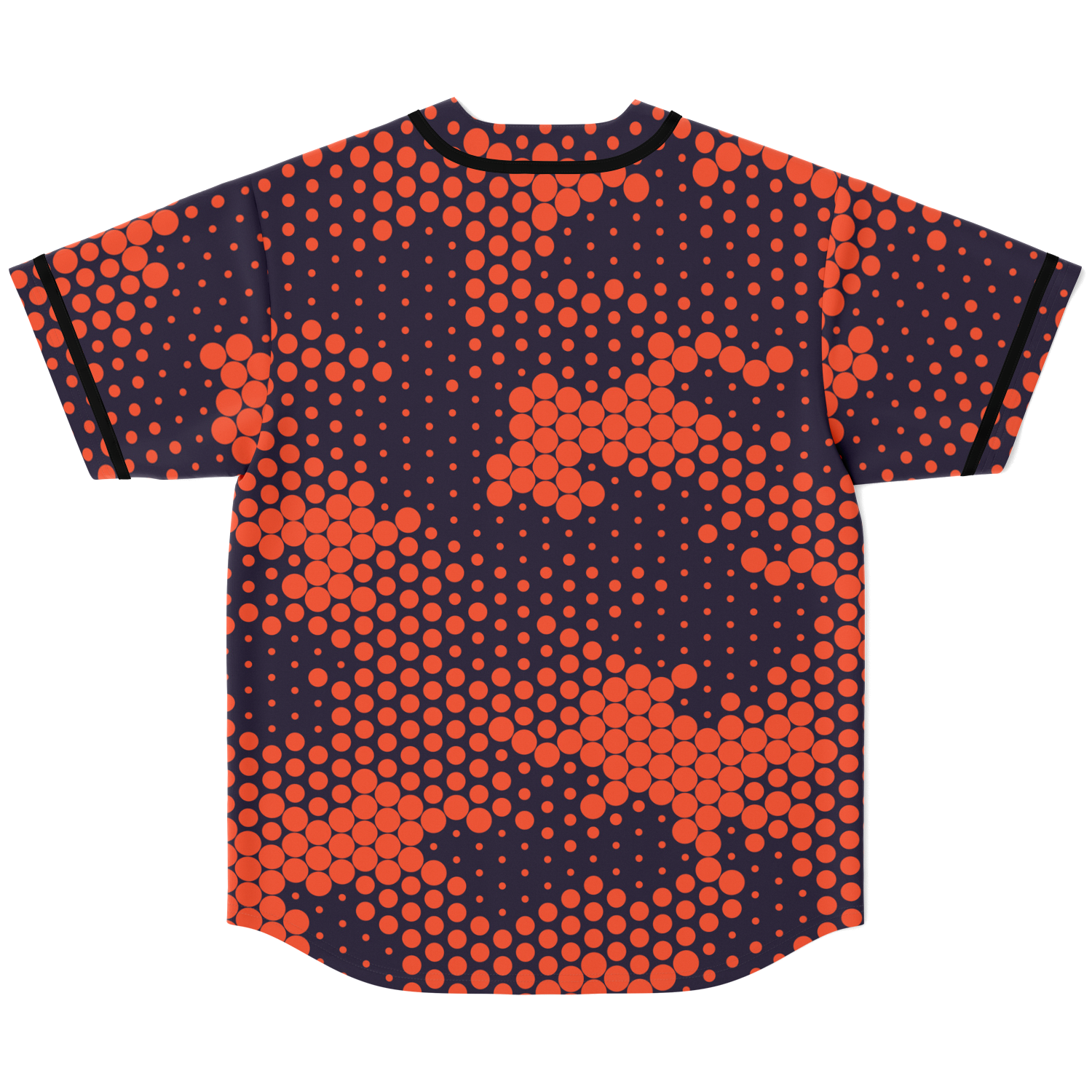 Camo Baseball Jersey | Orange & Blue Digital Camouflage