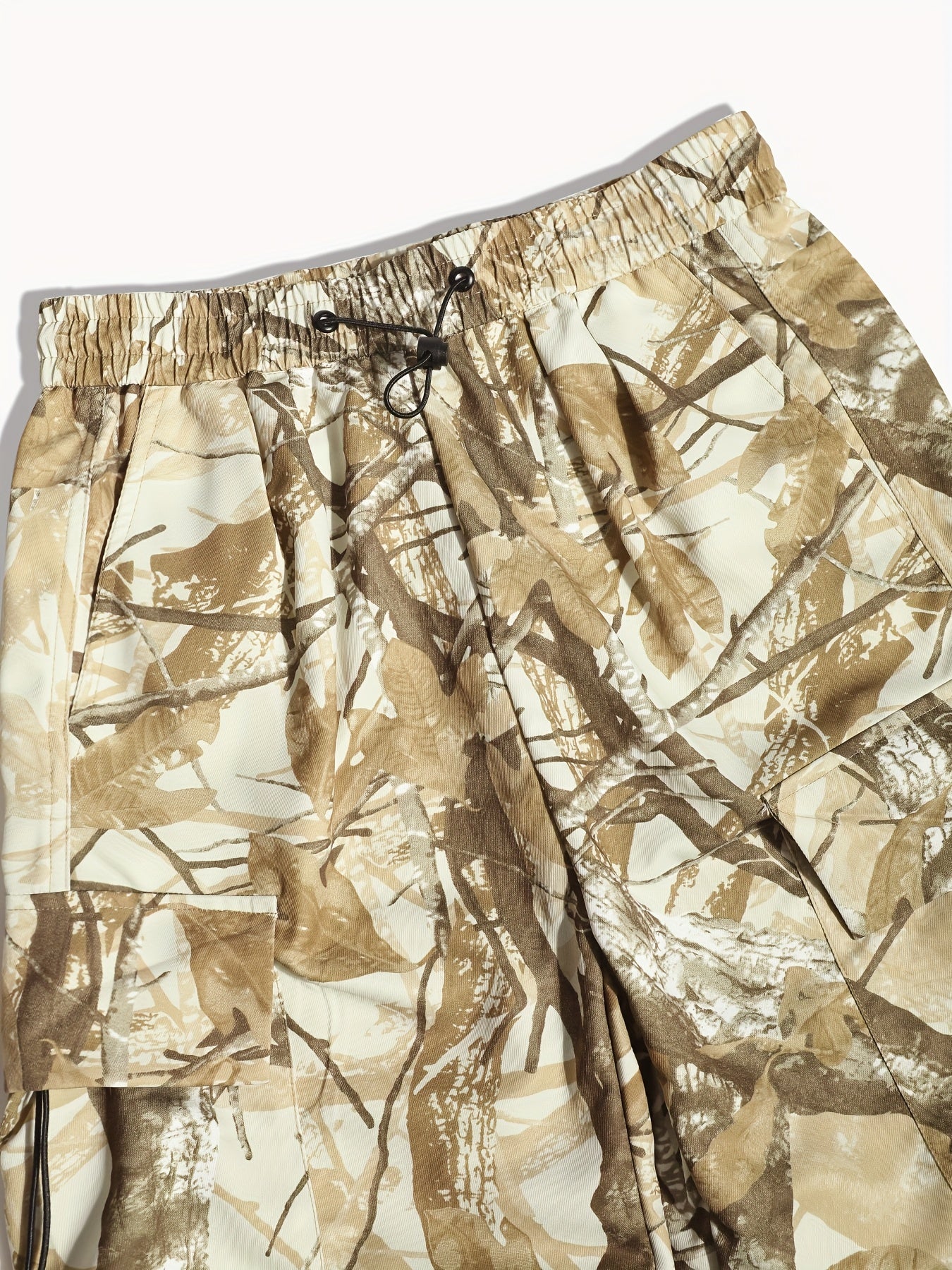 Men's Camo Cargo Pants with Multi-Pocket | Loose Fit