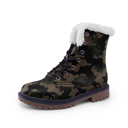 Snow Camo Boots | Military Green Camouflage