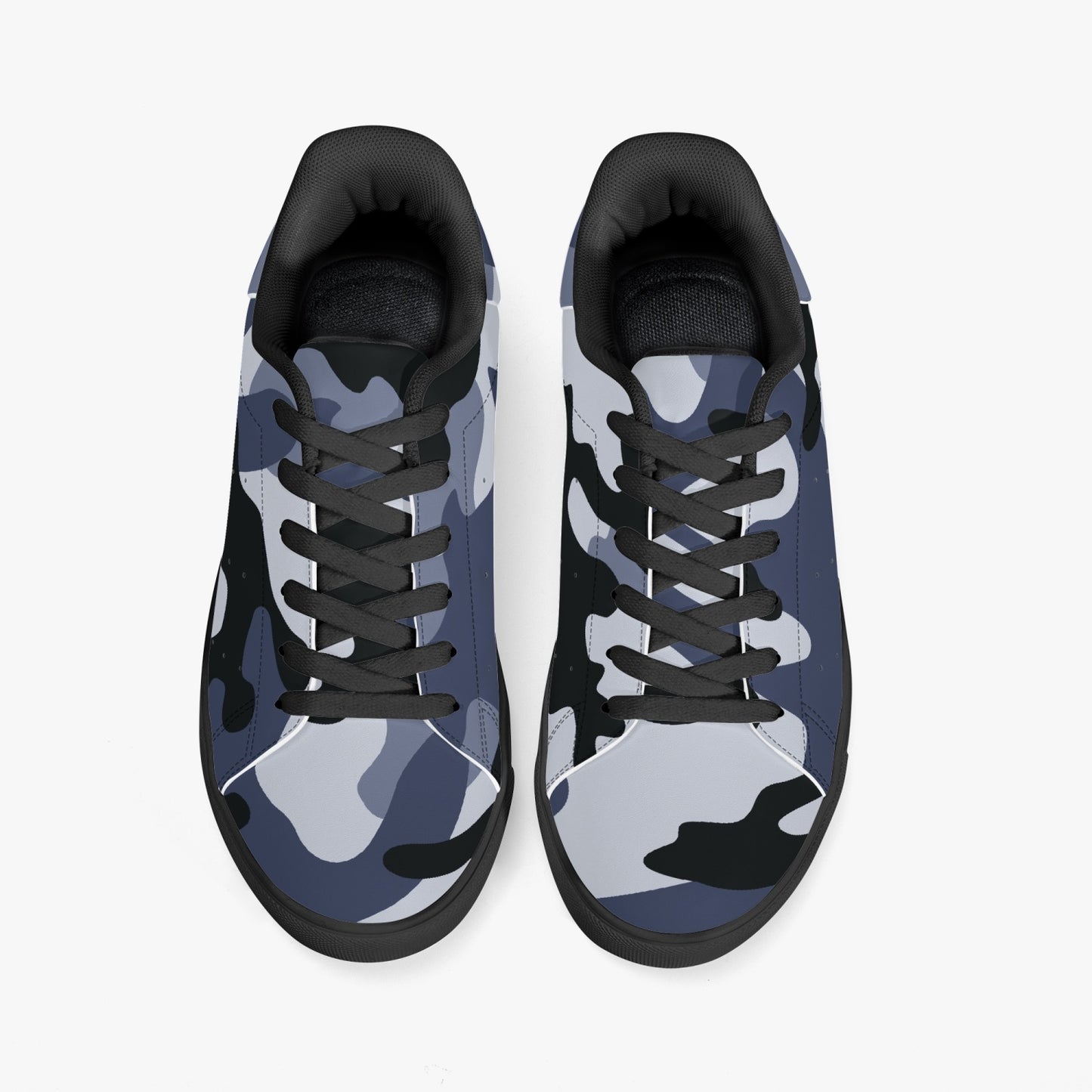 Camo Sneakers | Classic Low-Top Leather | Light Blue