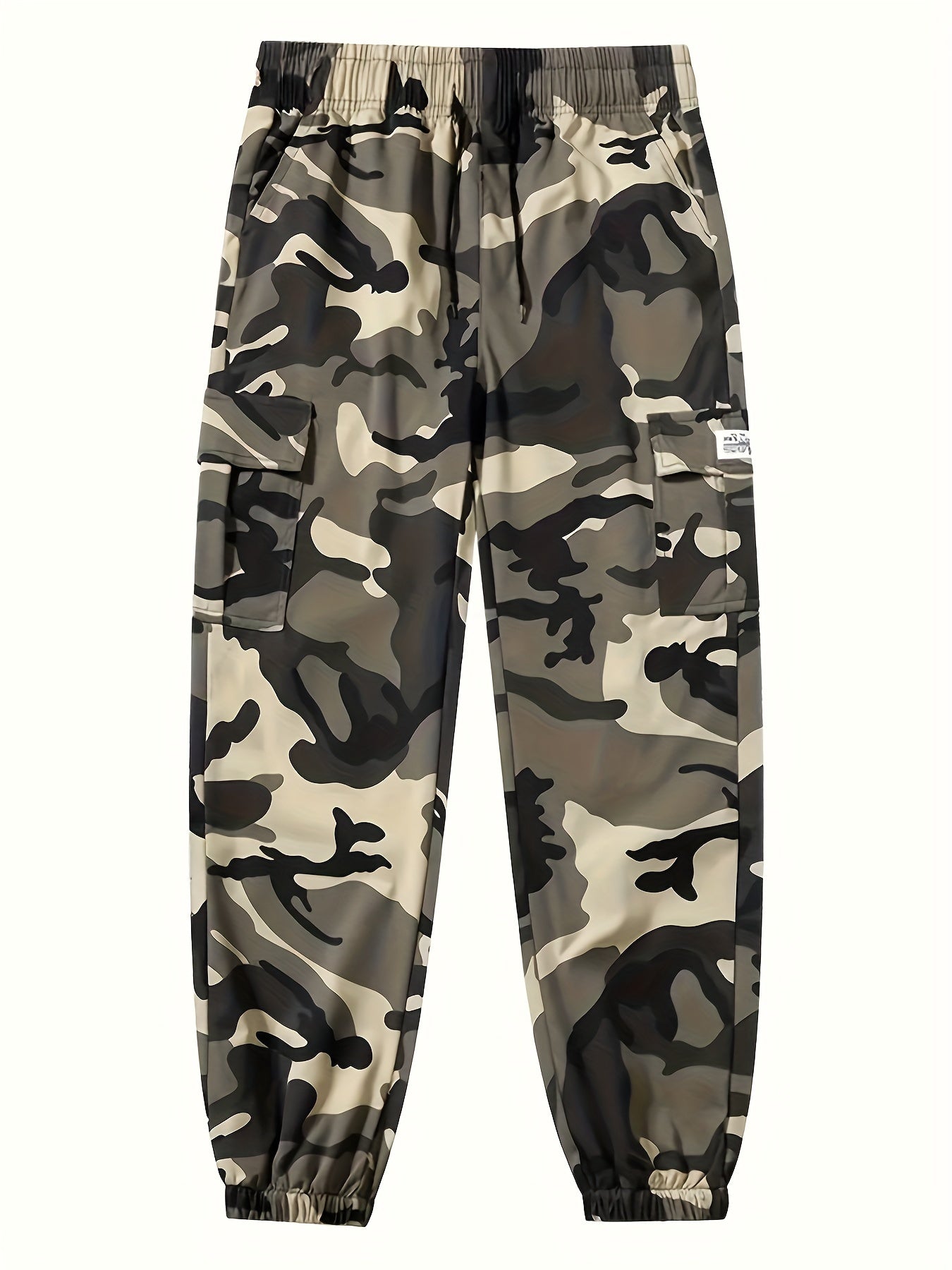 Cropped Camo Cargo Pants For Men