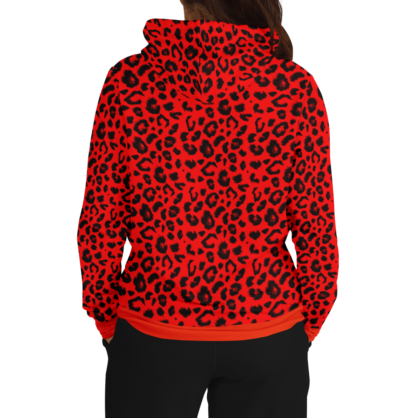 Leopard Hoodie | Unisex | Red and Black