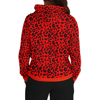 Leopard Hoodie | Unisex | Red and Black