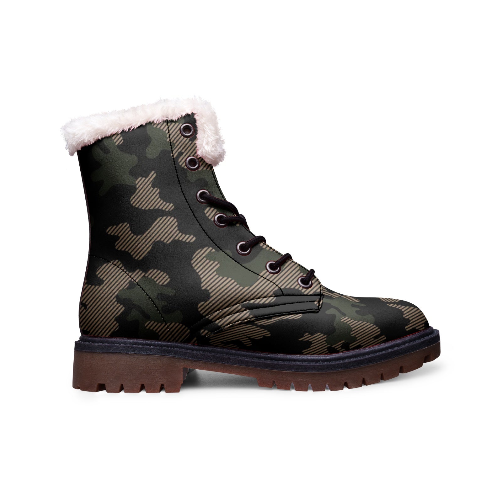 Snow Camo Boots | Military Green Camouflage