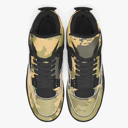 Camo Jordans AJ4 | Desert Green Watercolor Camouflage