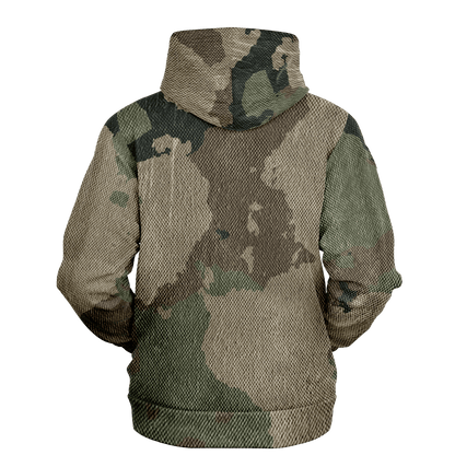 Camo Hoodie | Dirty Old Brown Camouflage Pullover