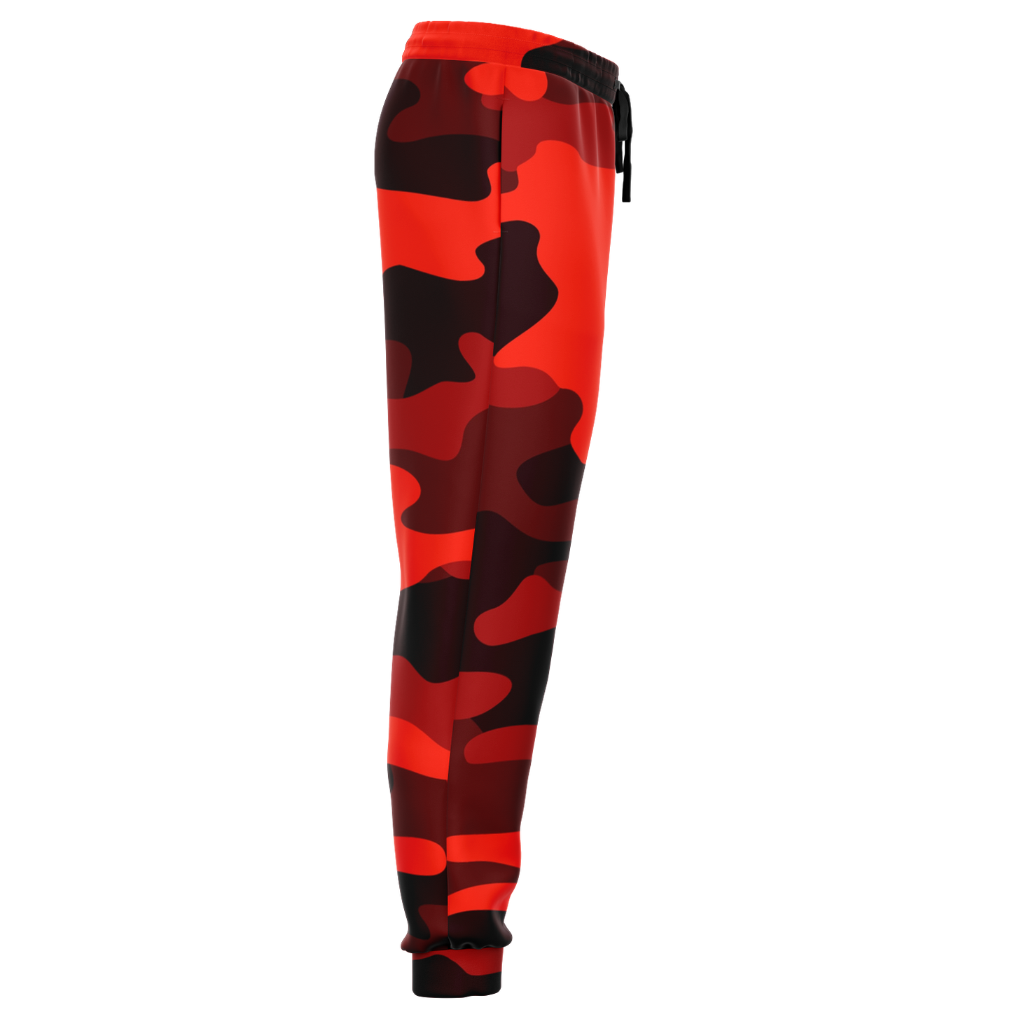 Camo Joggers | Unisex | Scarlet Red & Black