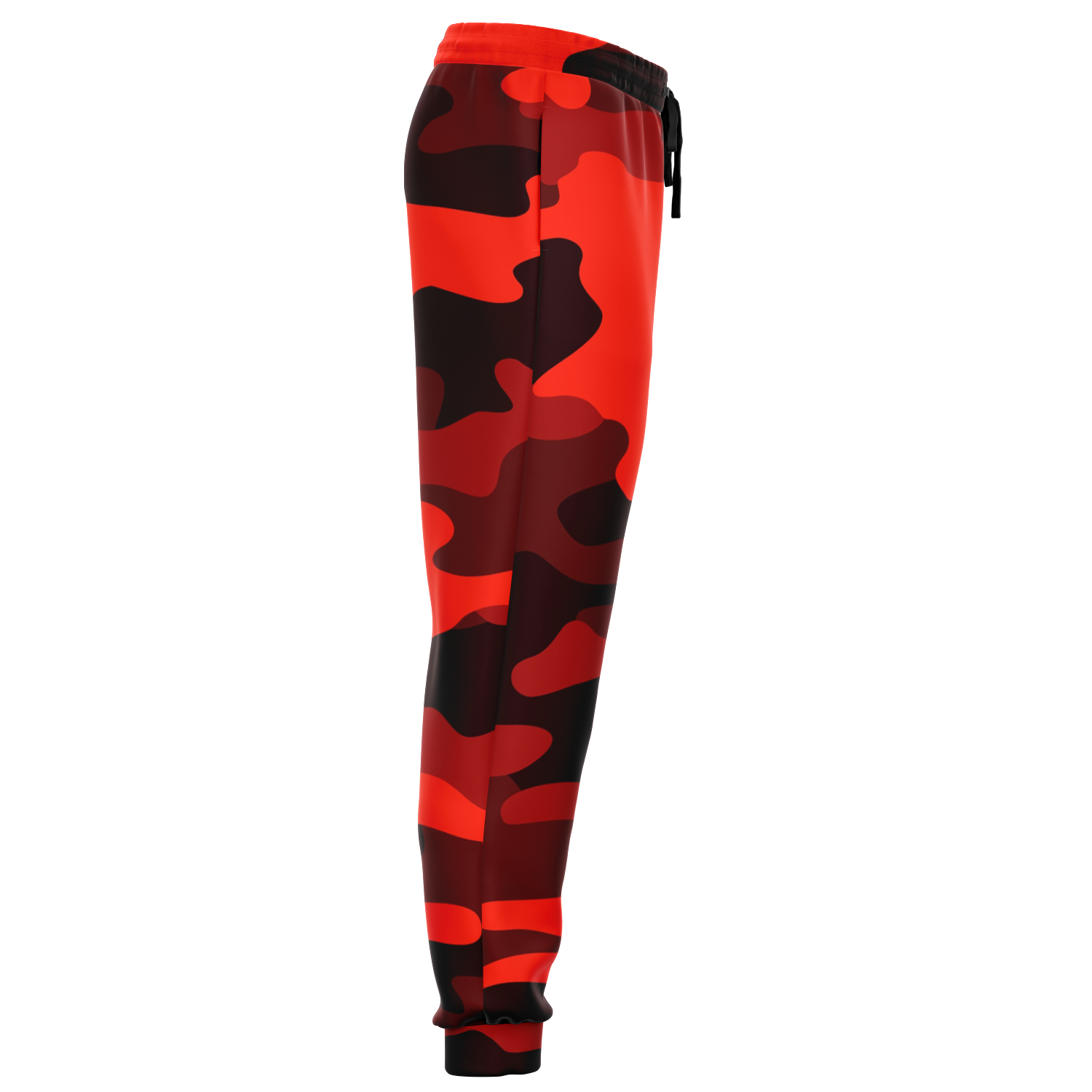 Camo Joggers | Unisex | Scarlet Red & Black