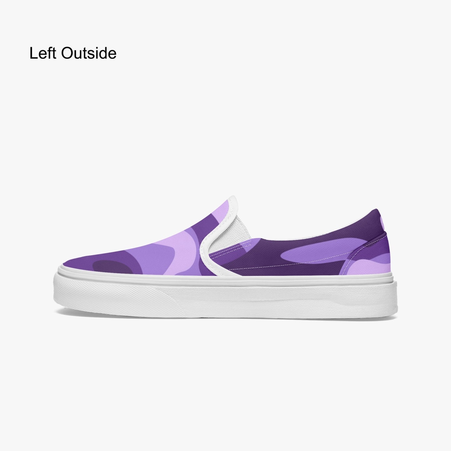 Camo Slip-On Shoes | Purple, Blue and Mauve