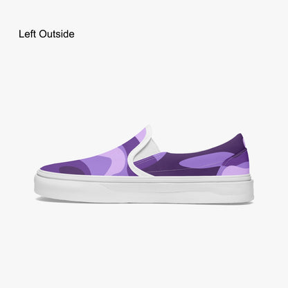 Camo Slip-On Shoes | Purple, Blue and Mauve