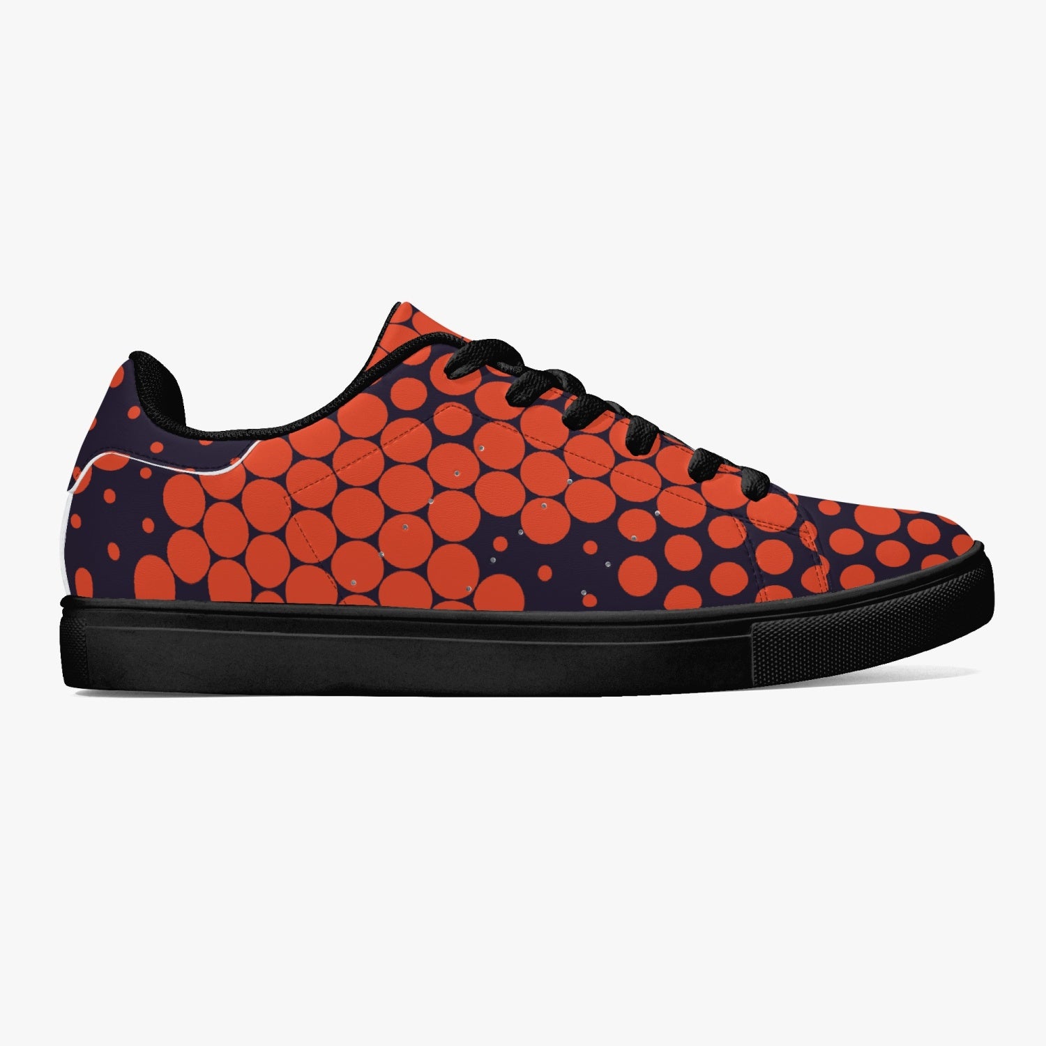 Camo Sneakers | Classic Low-Top | Orange & Blue Digital