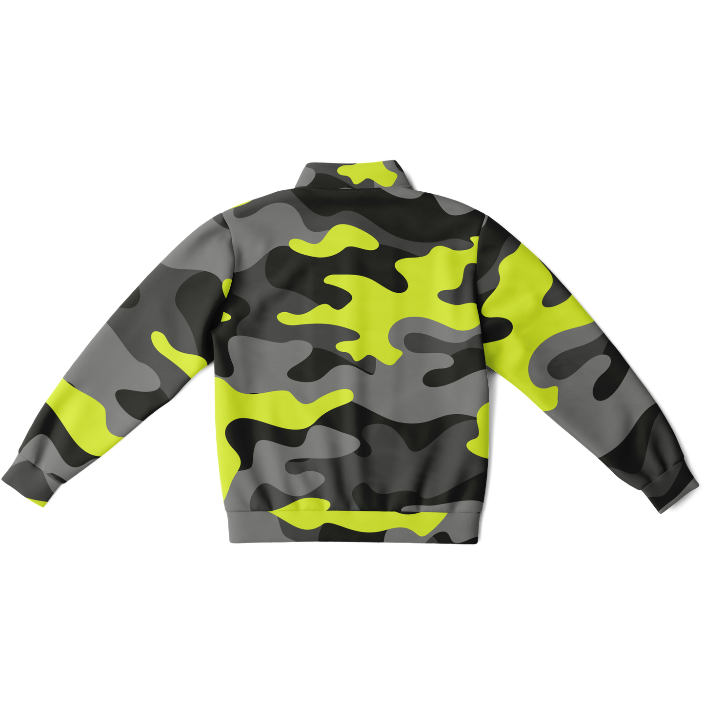 Camo Track Jacket | Black, Gray & Yellow Camouflage