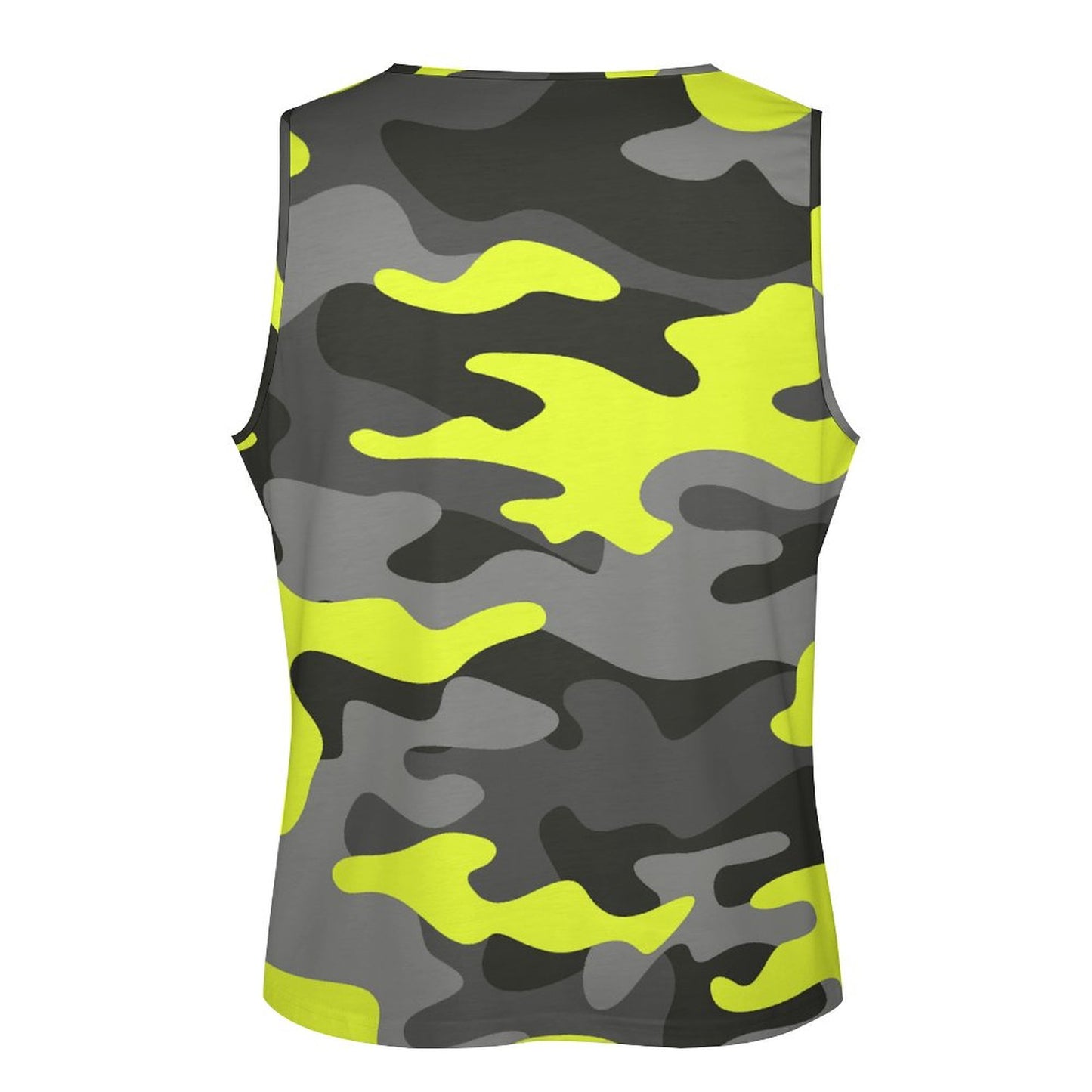 Camo Tank Top | Black, Gray & Yellow Camouflage