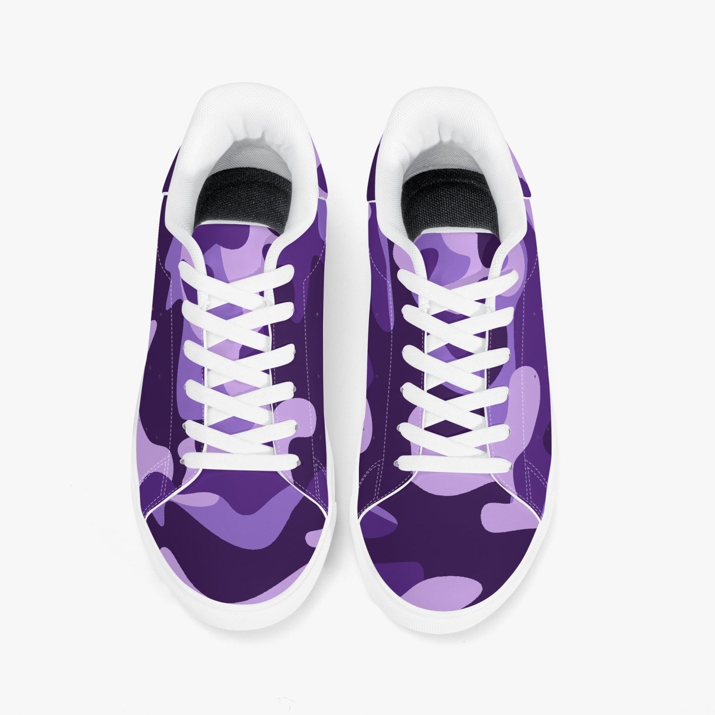 Camo Sneakers | Classic Low-Top | Purple, Blue, & Mauve