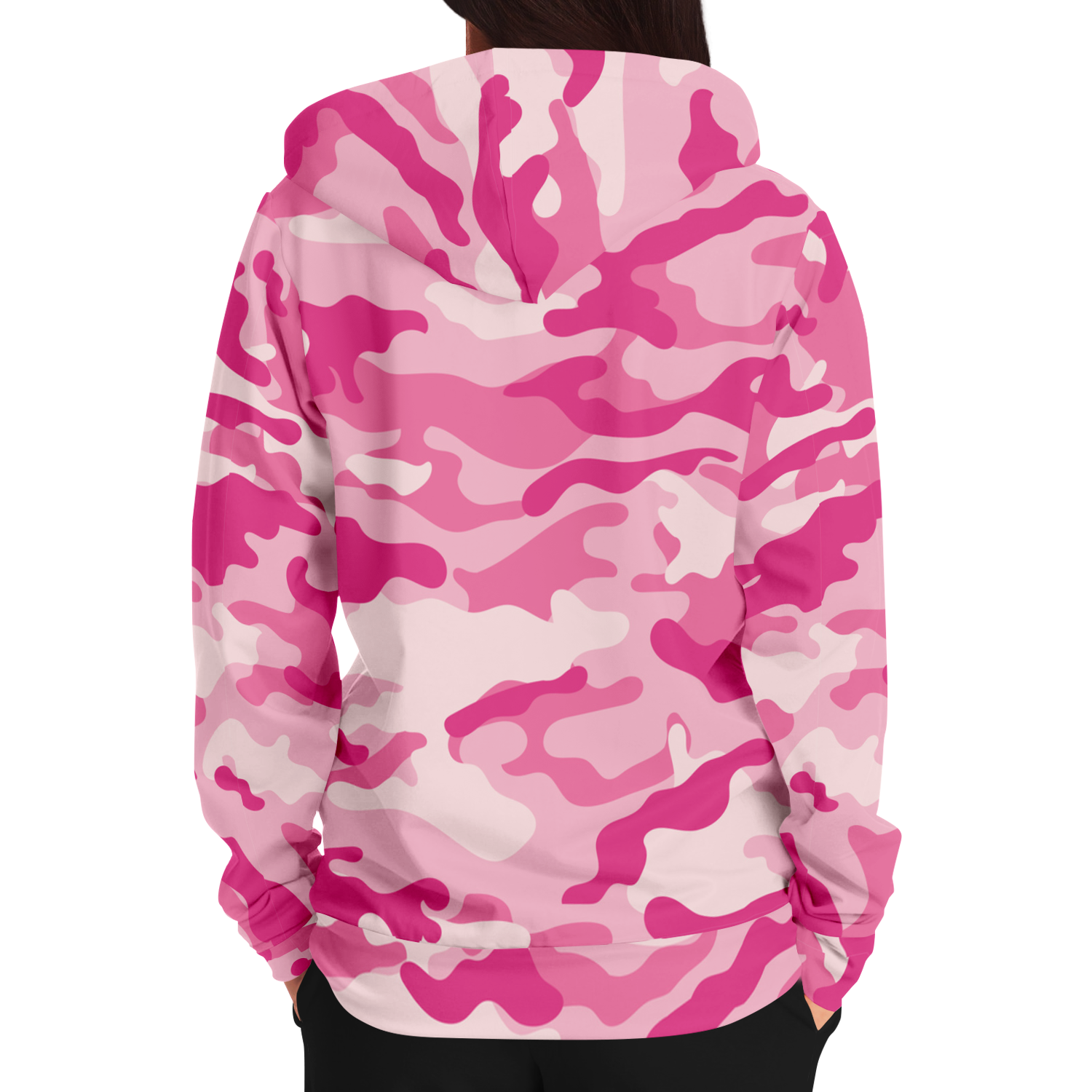 Zip-Up Hoodie | Lavender Pink Camouflage