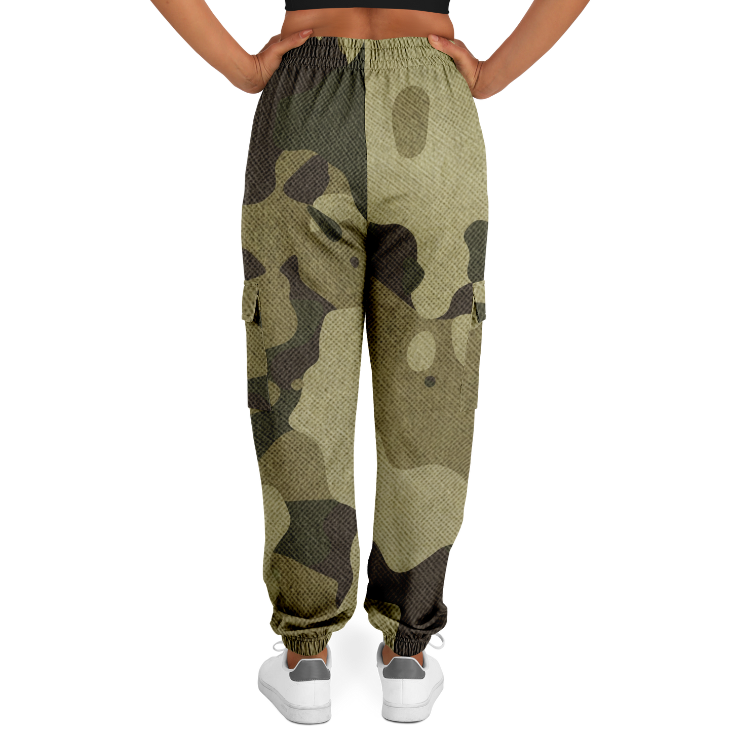 Camo Cargo Pants | Unisex | Green Fabric Camouflage