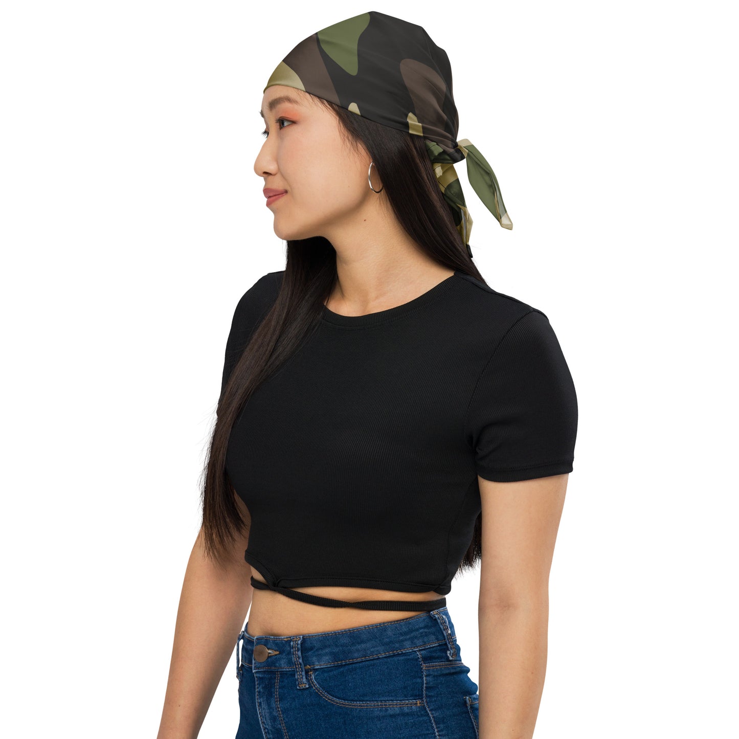 Camo Bandana | Classic Green Camouflage Print