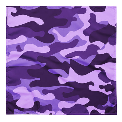 Camo Bandana | Purple, Blue & Mauve Camouflage Print