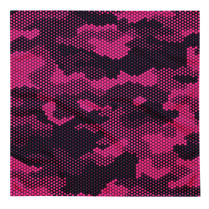 Camo Bandana | Pink Digital Dotted Camouflage Print