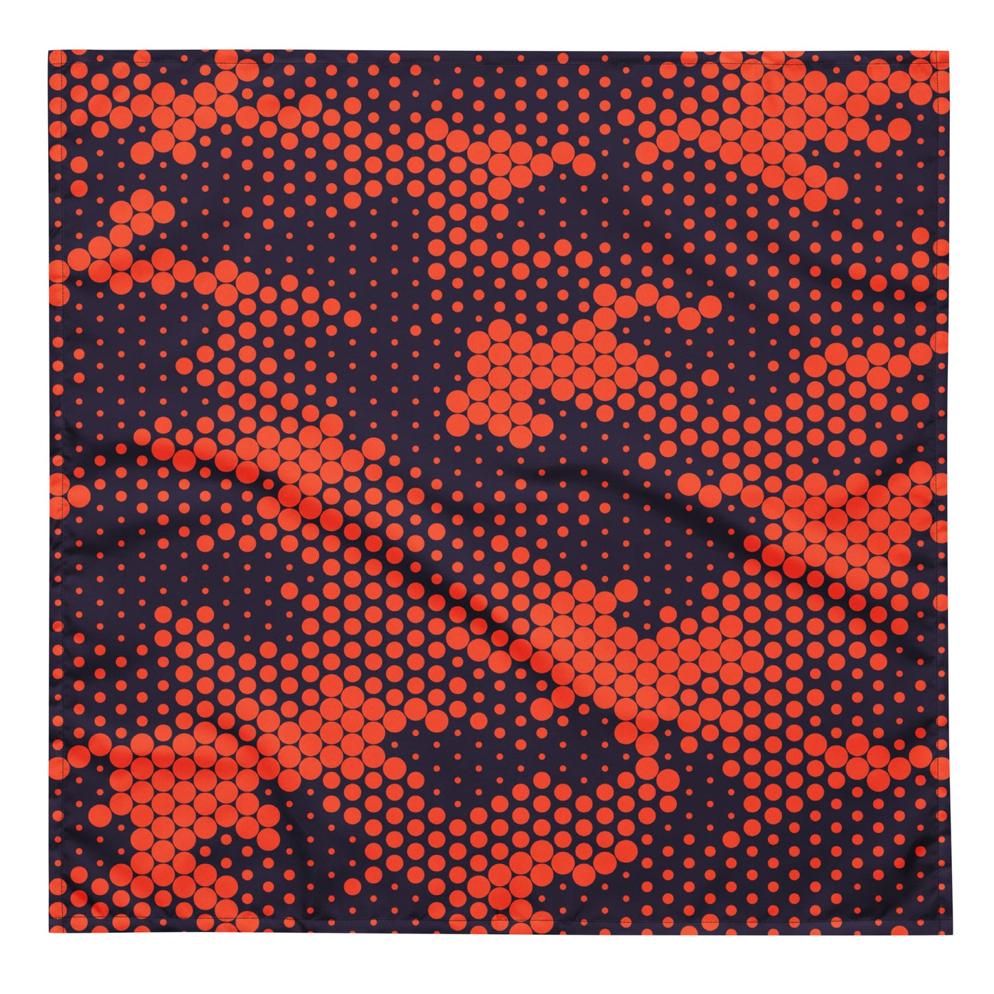 Camo Bandana | Orange & Blue Digital Camouflage