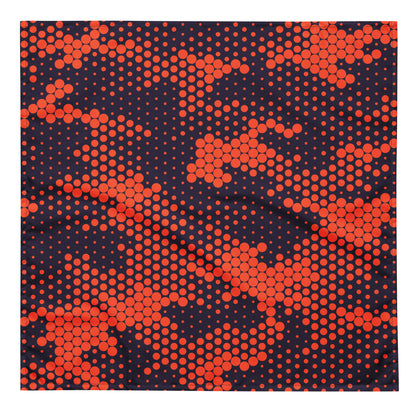 Camo Bandana | Orange & Blue Digital Camouflage