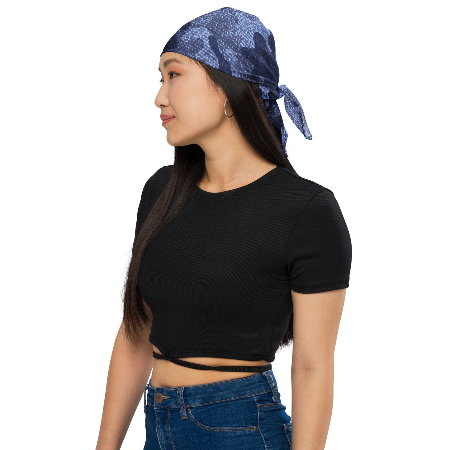 Camo Bandana | Denim Blue Camouflage