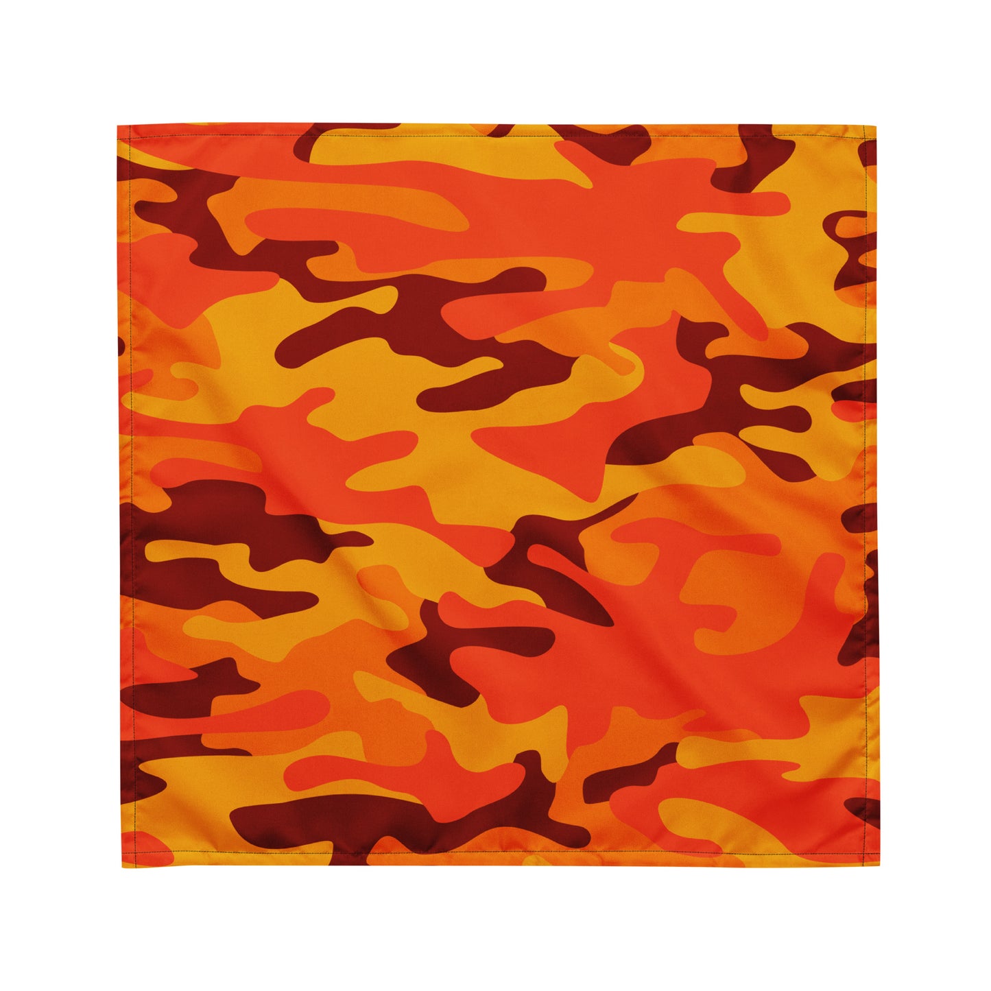 Camo Bandana | Orange & Red Camouflage Print