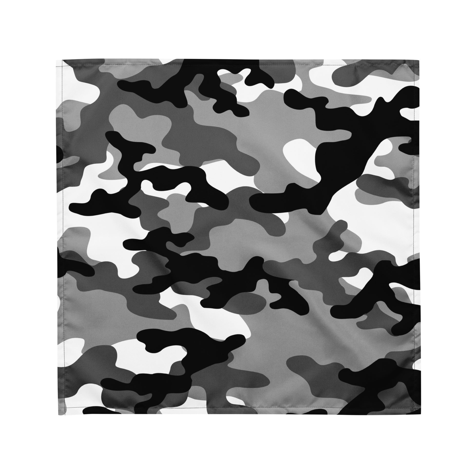 Camo Bandana | Black, White & Gray Camouflage