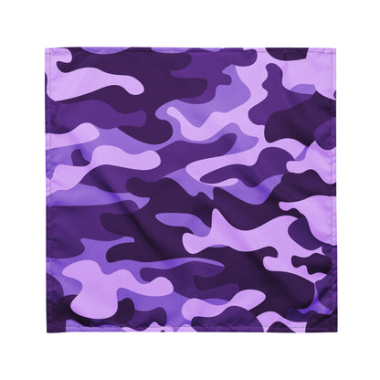 Camo Bandana | Purple, Blue & Mauve Camouflage Print