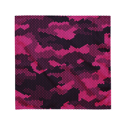 Camo Bandana | Pink Digital Dotted Camouflage Print