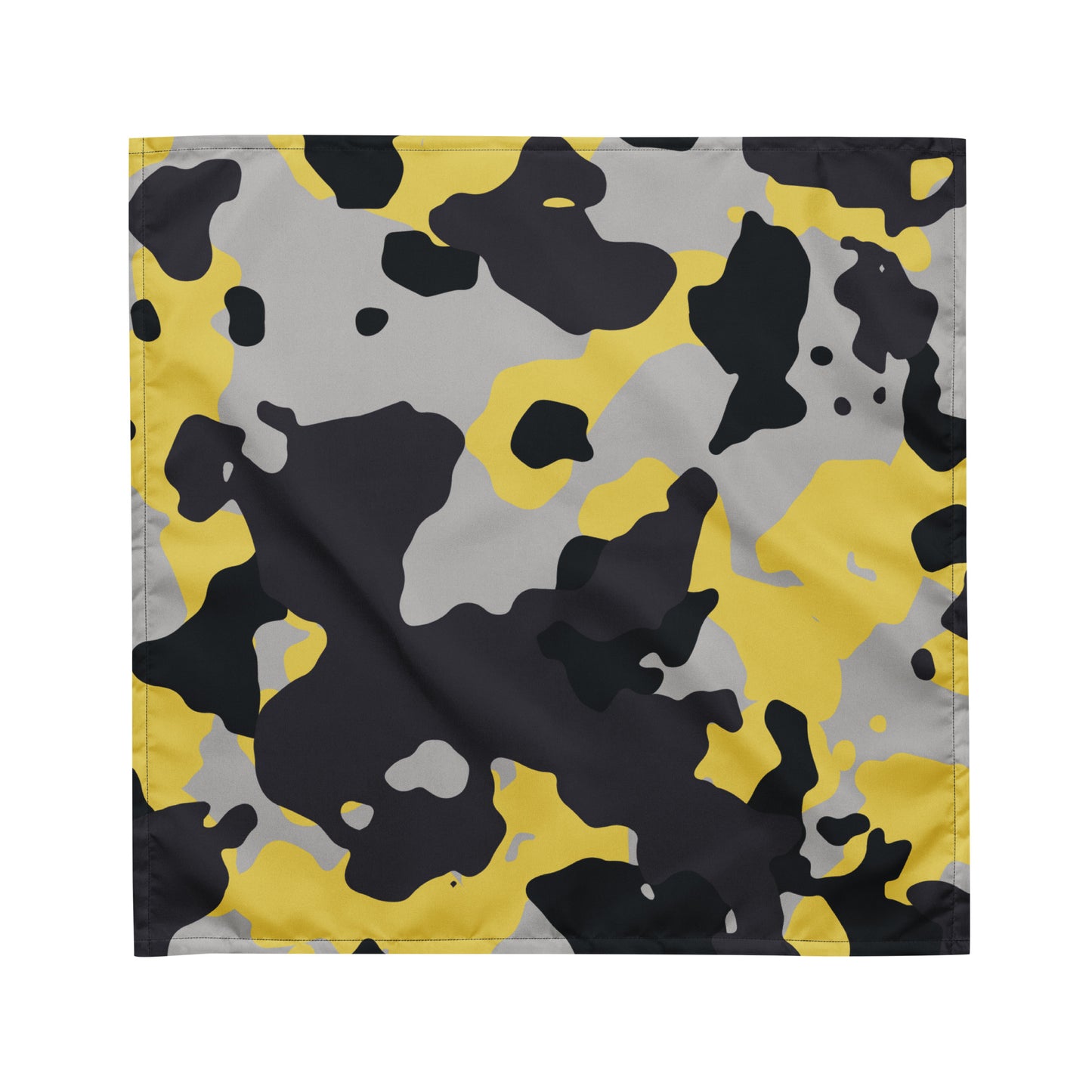 Camo Bandana | Yellow, Black & Silver Camouflage