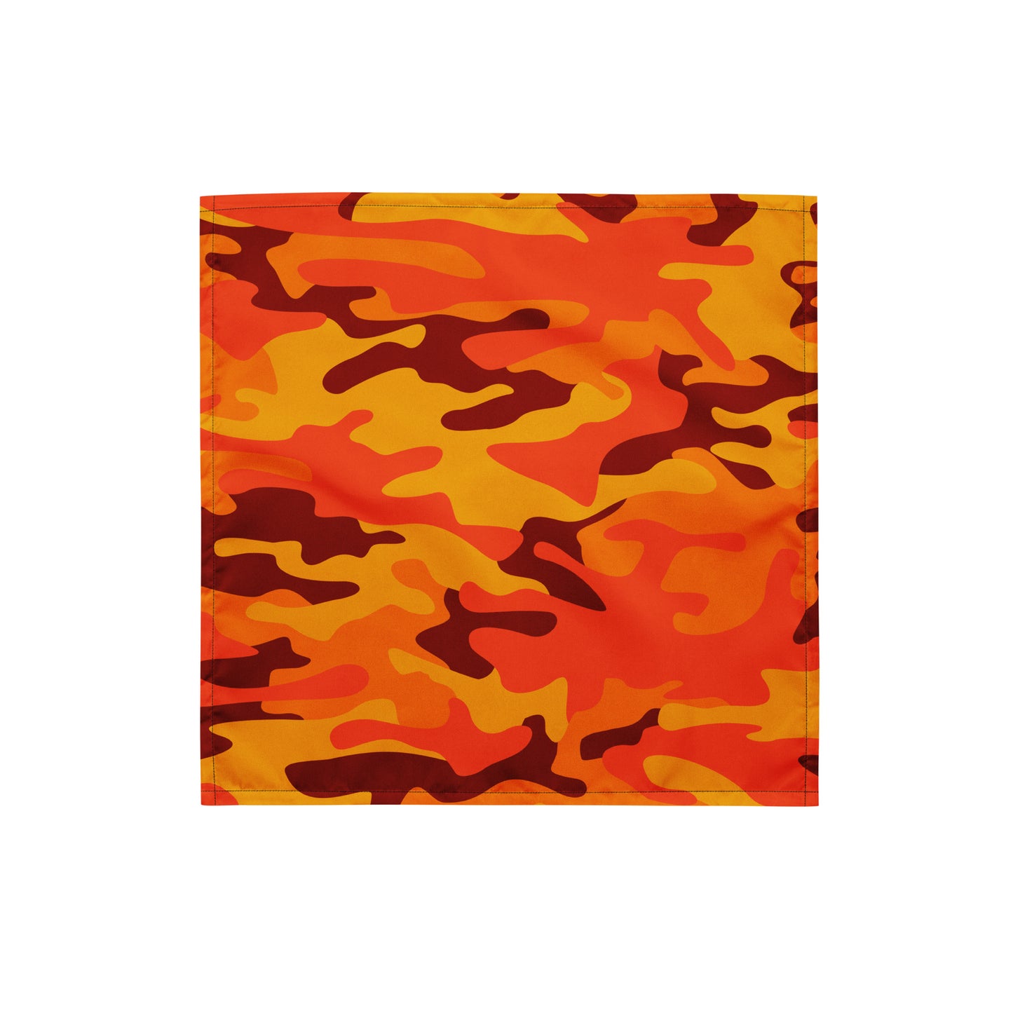 Camo Bandana | Orange & Red Camouflage Print