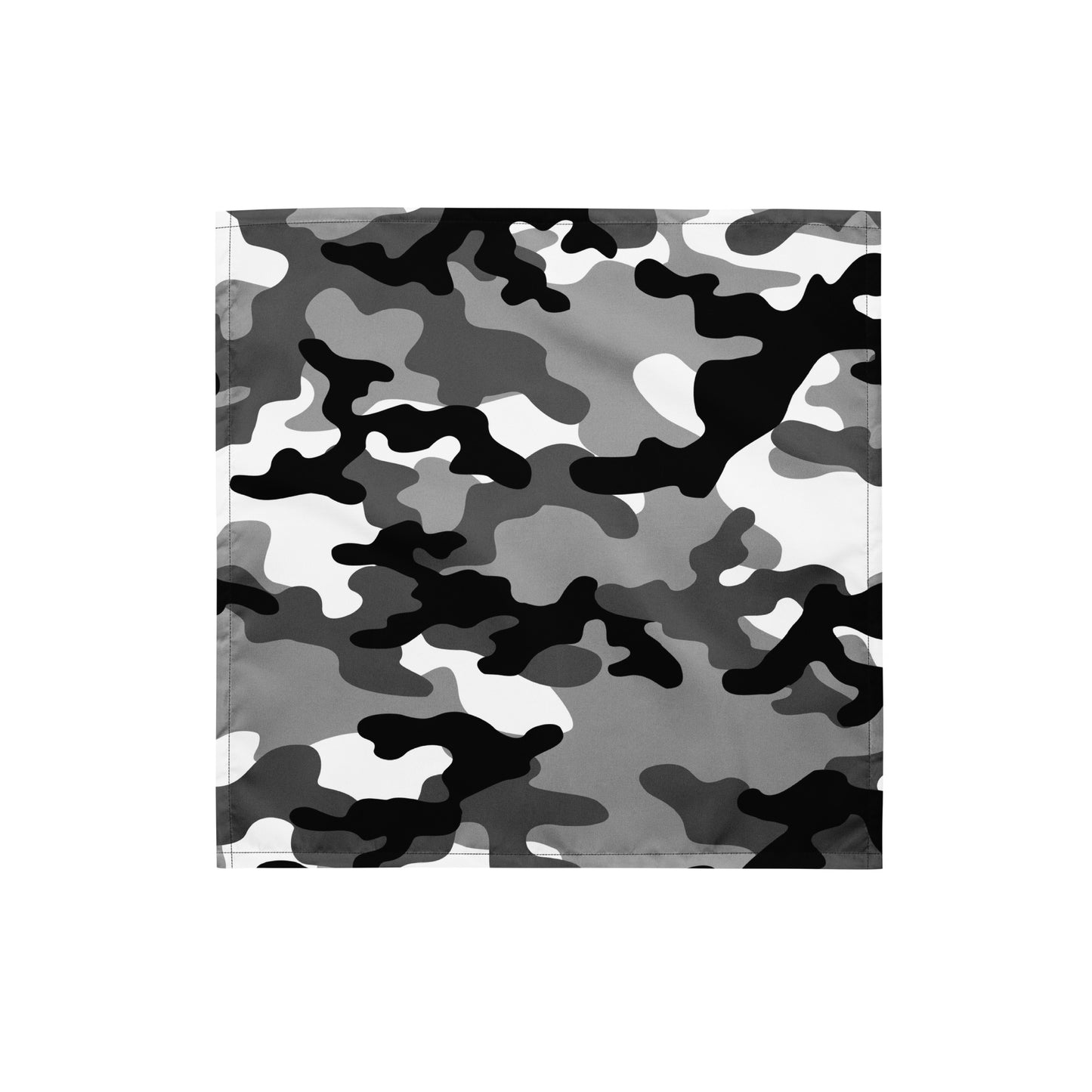 Camo Bandana | Black, White & Gray Camouflage