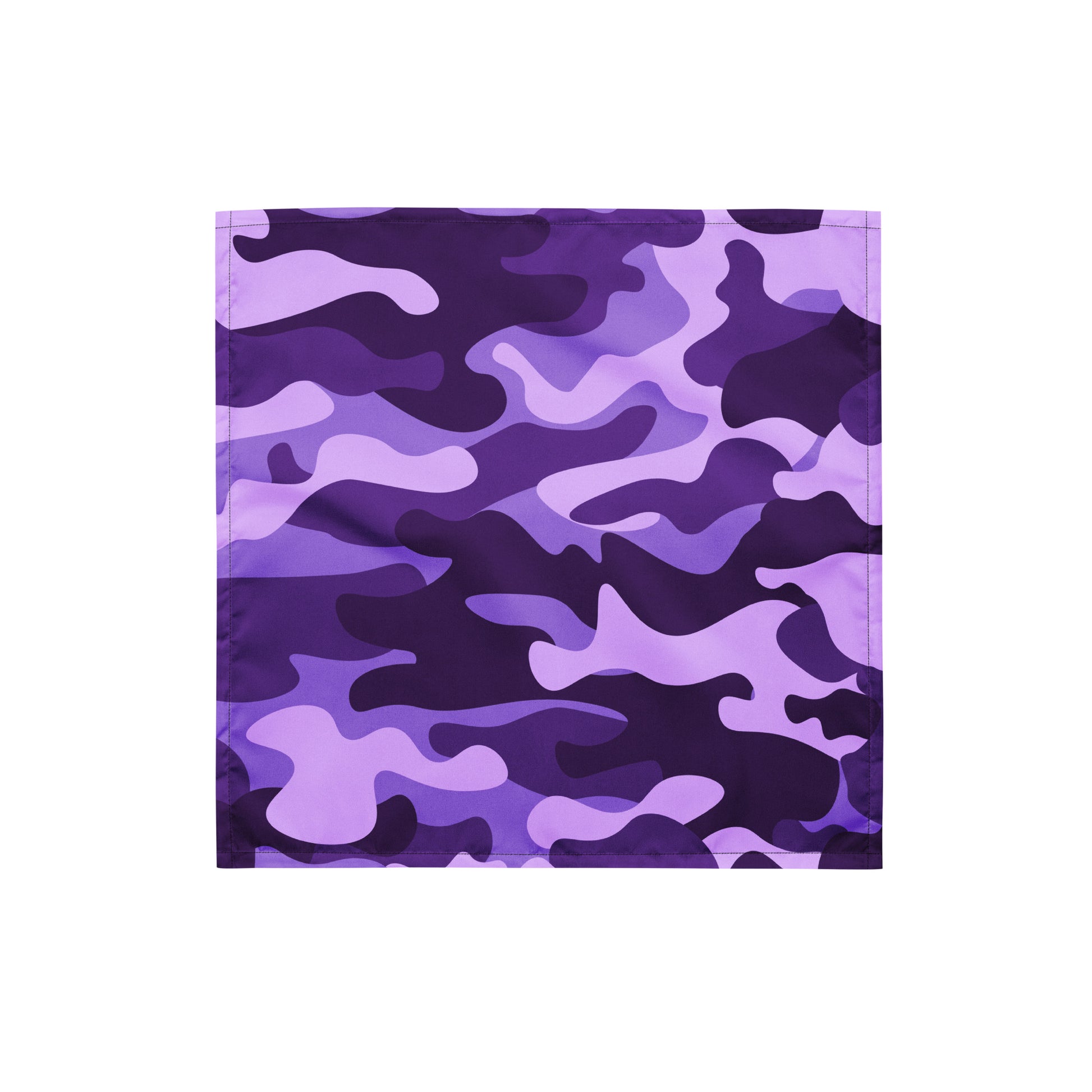 Camo Bandana | Purple, Blue & Mauve Camouflage Print