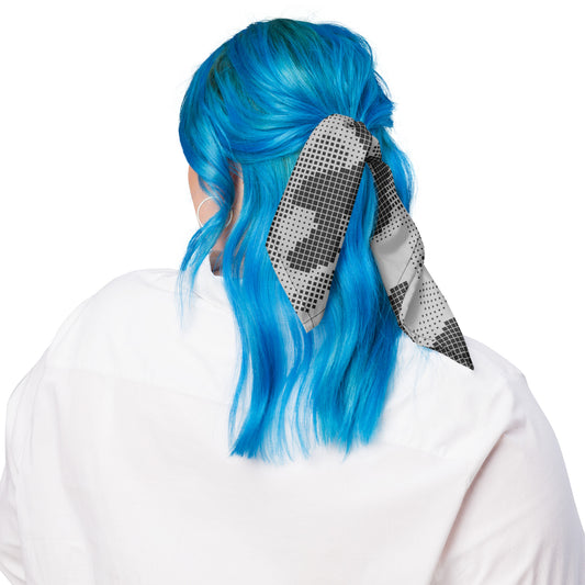 Camo Bandana | Black & White Digital Dotted