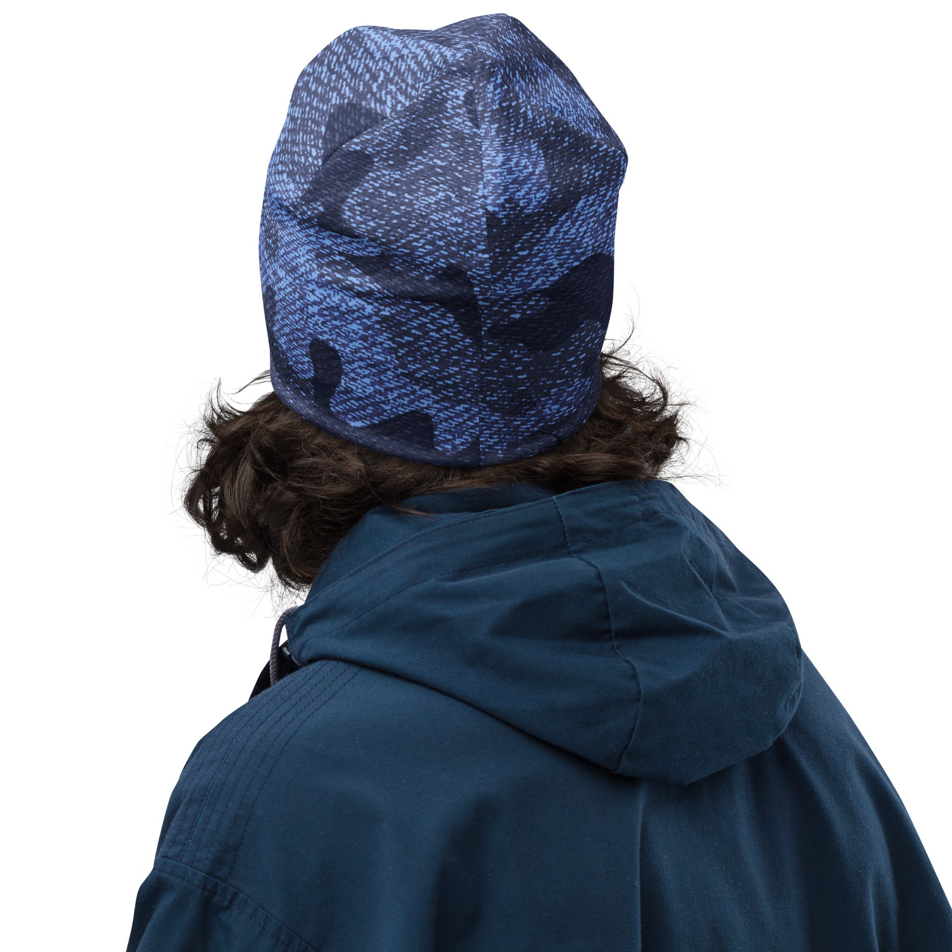 Camouflage Beanie | Denim Blue