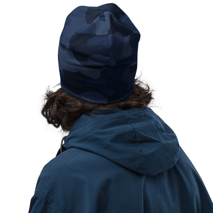 Camouflage Beanie | Deep Blue