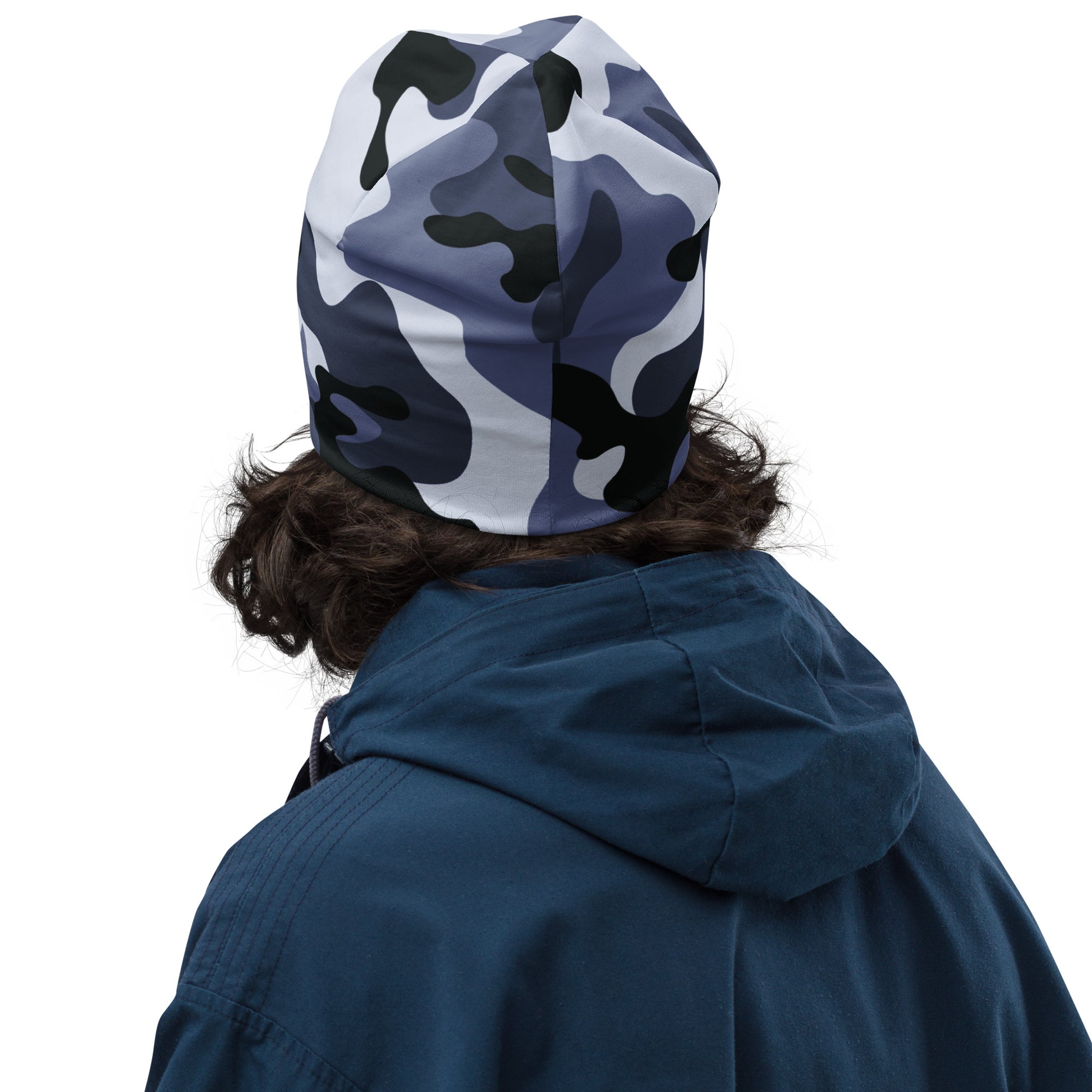 Camouflage Beanie | Light Blue